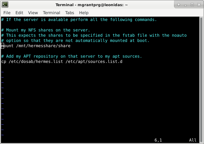 Setup the local repository in the server available file.