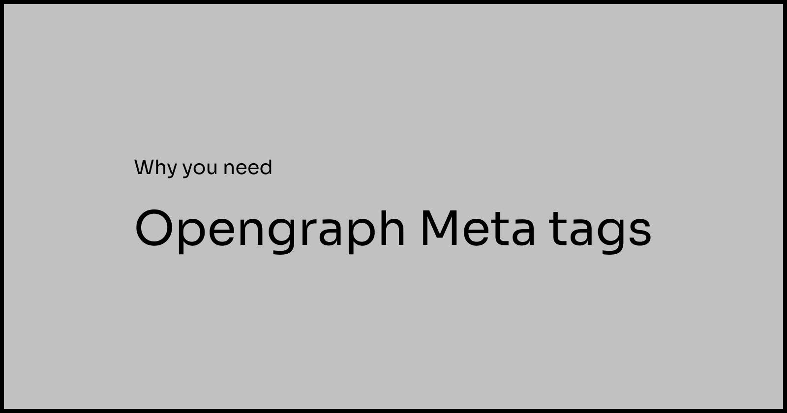 Add Opengraph Meta tags to your web pages