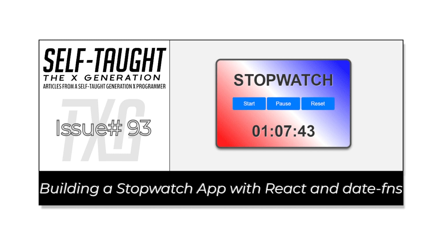 Building a Stopwatch App with React and date-fns