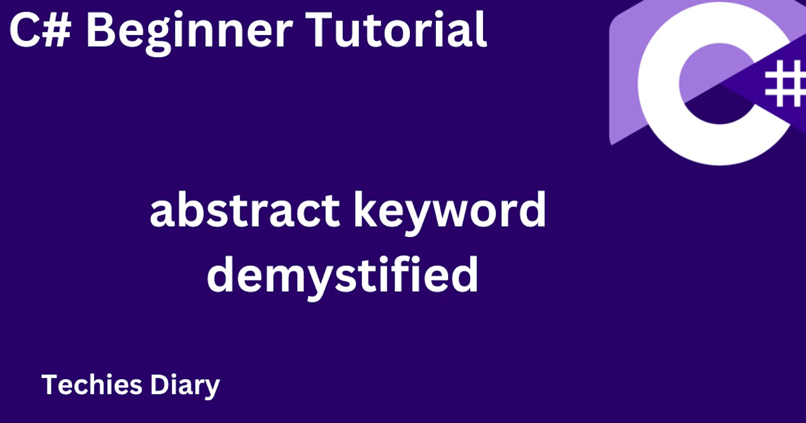 C# abstract keyword