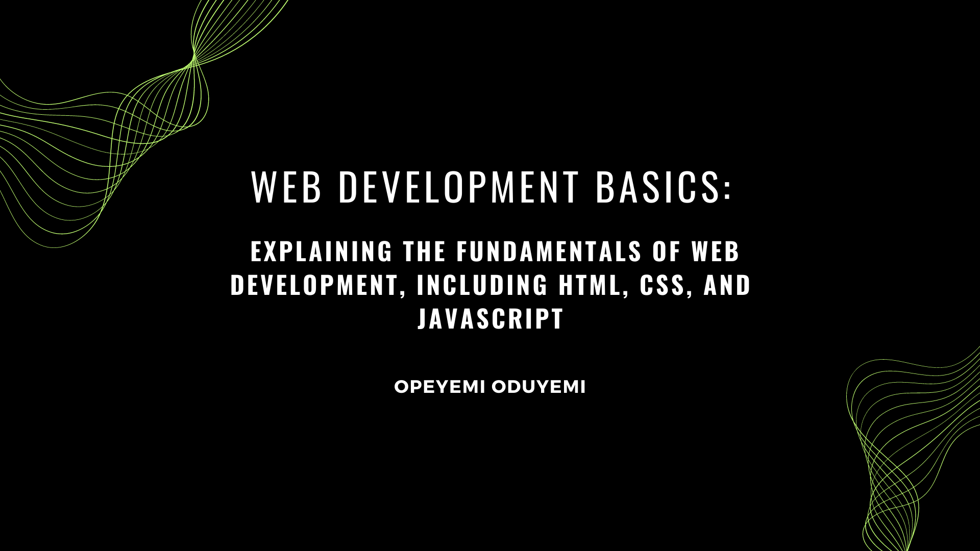 Web Development Basics: Explaining The Fundamentals Of Web Development ...