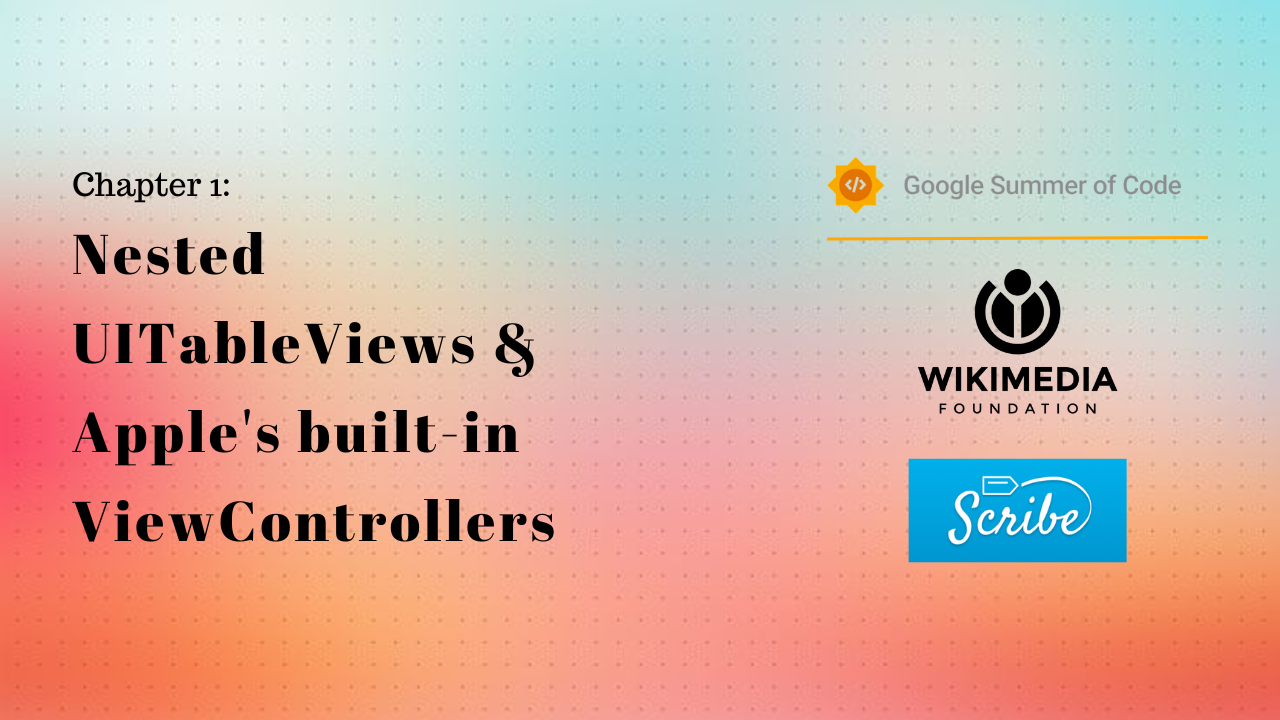 Nested UITableViews & Apple's built-in ViewControllers