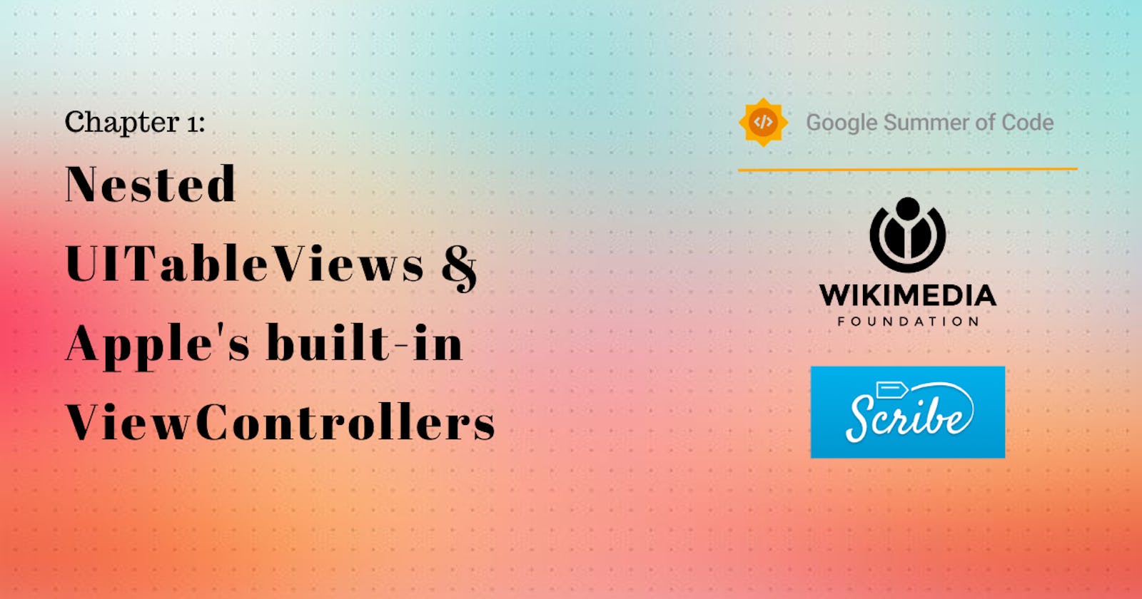 Nested UITableViews & Apple's built-in ViewControllers