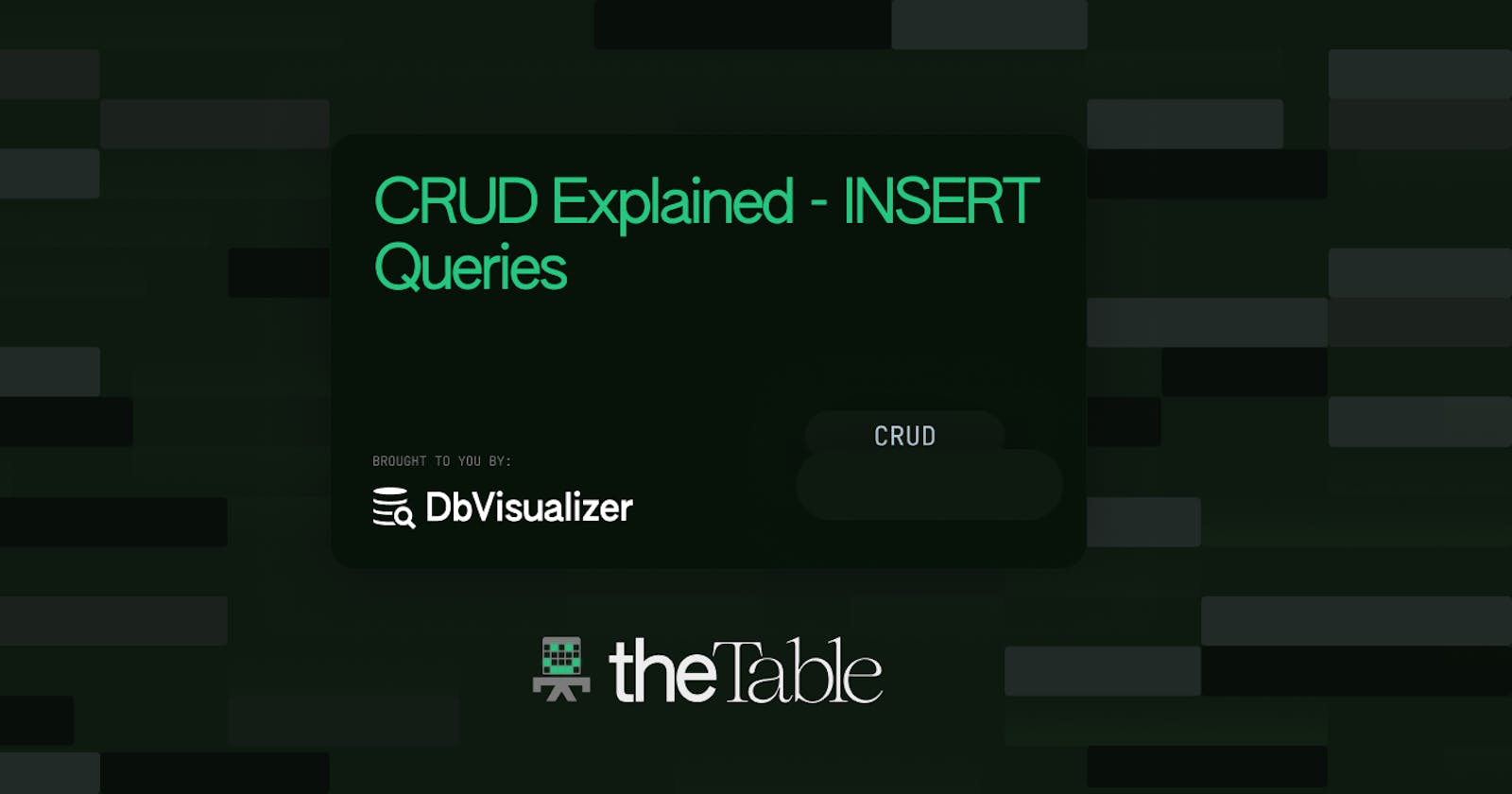 INSERT Queries - Advanced CRUD explanation part 1
