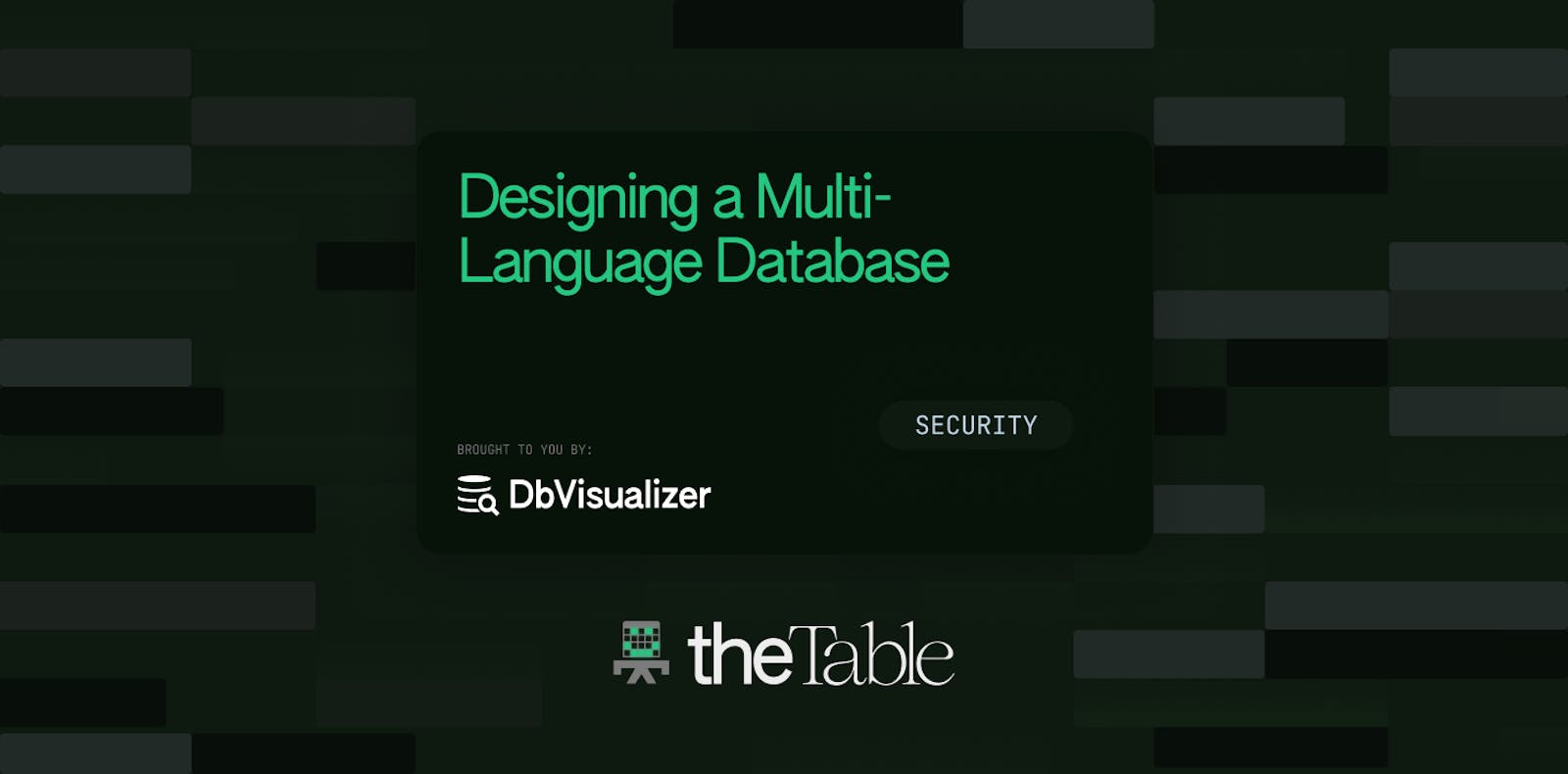 Designing a Multi-Language Database