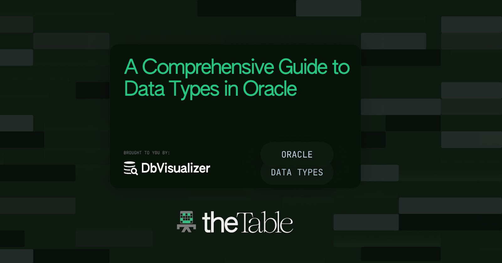 A Guide to Data Types in Oracle