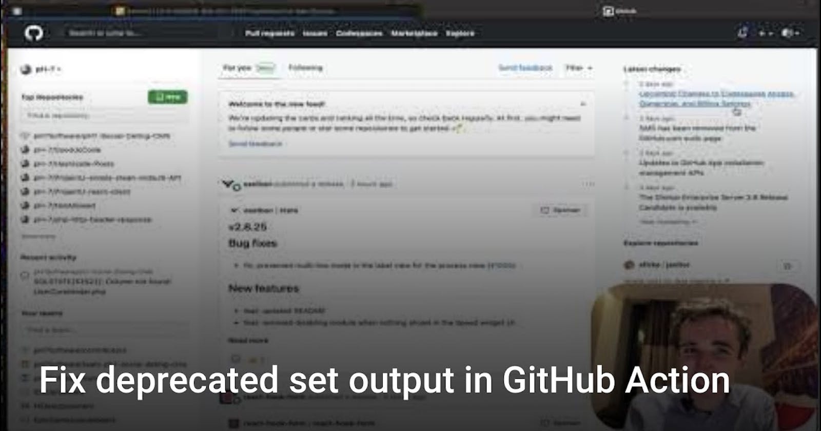 How to fix set-output command in GitHub Actions?