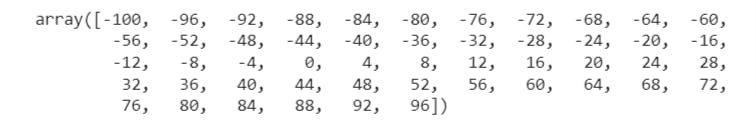 NumPy array output google colab