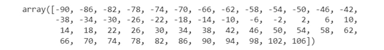 NumPy array output google colab