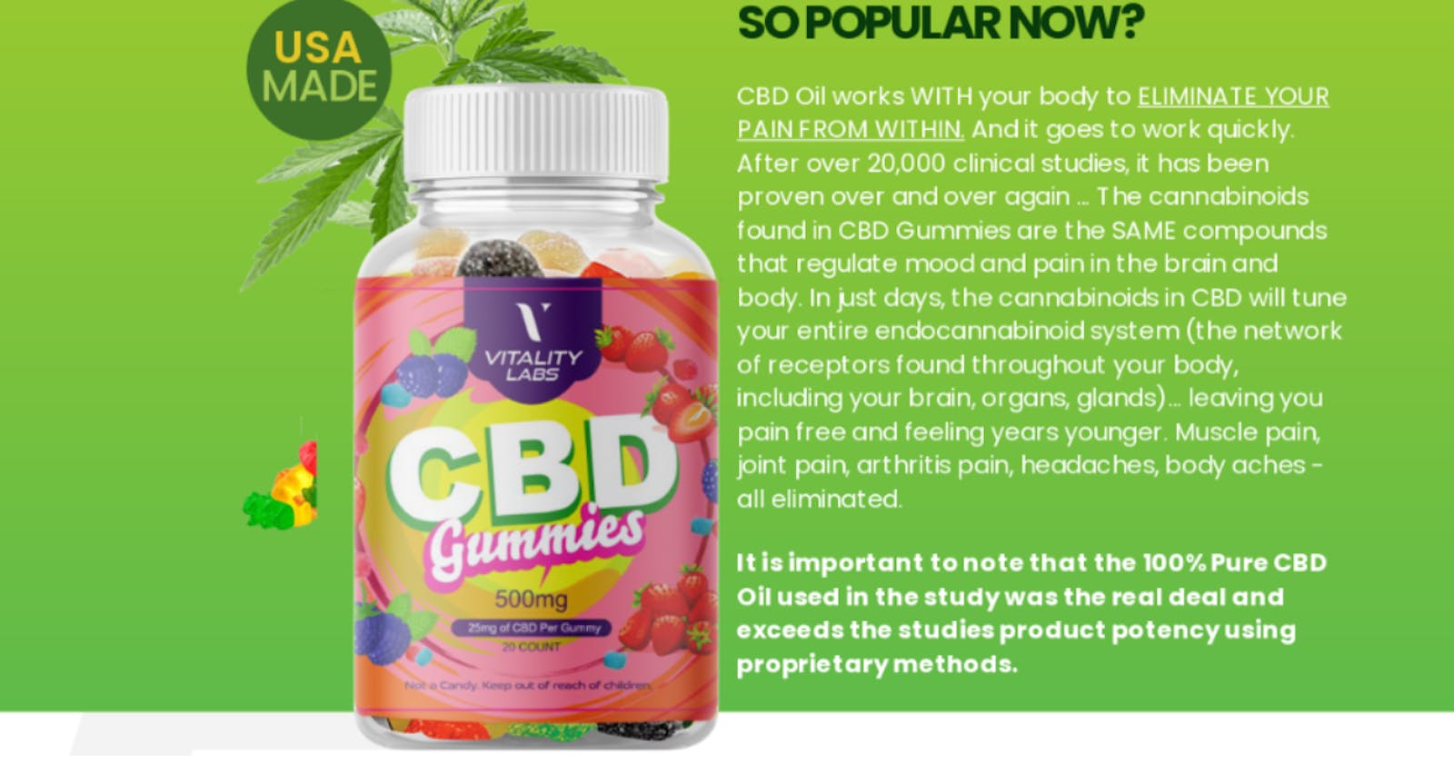 Vital Labs CBD Gummies Reviews 2023 | Is It Worth Buying? | Buy From Official Site?