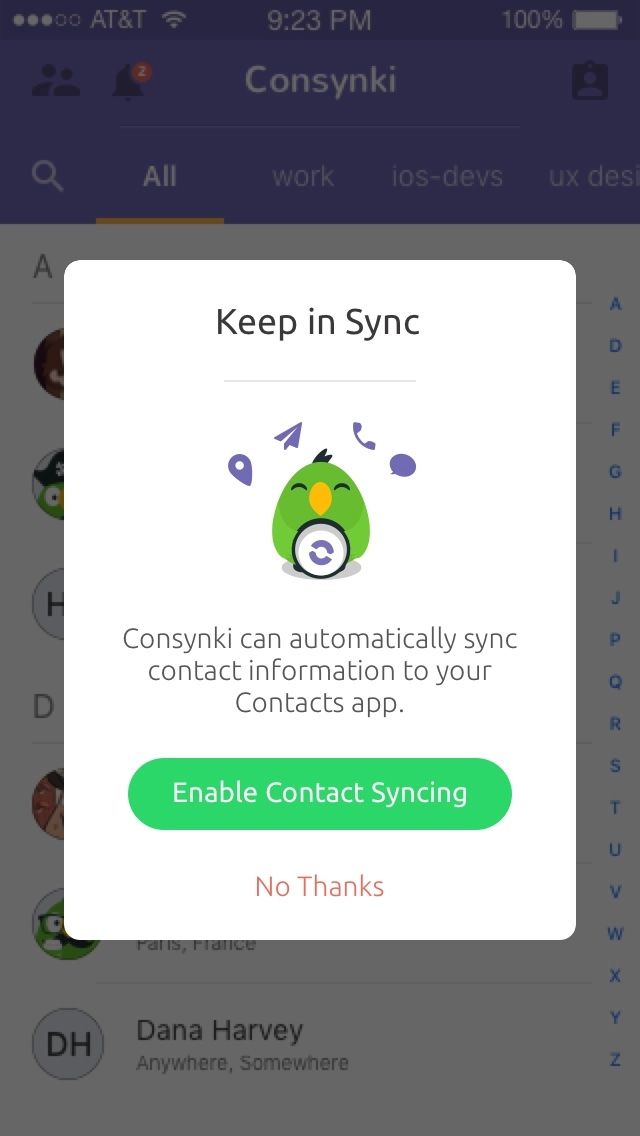 My Problem With Contacts: Reviving the Consynki app with a focus on privacy