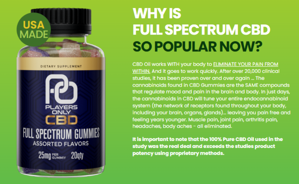 Unlock the Power of CBD: Introducing Players Only CBD Gummies!