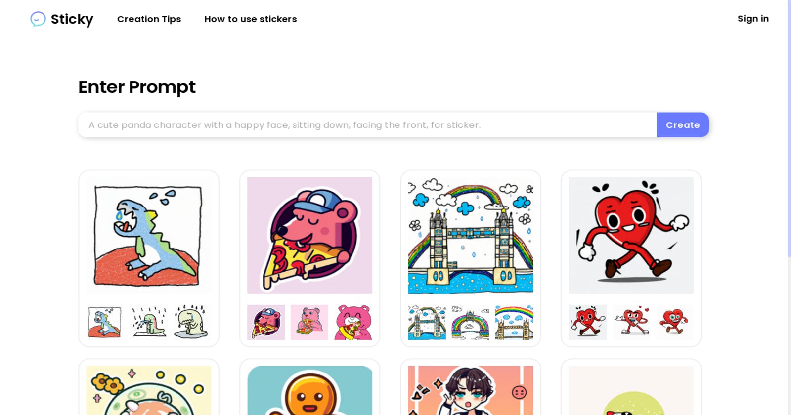 Sticky - Unleashing Your Creativity with AI-Powered Stickers