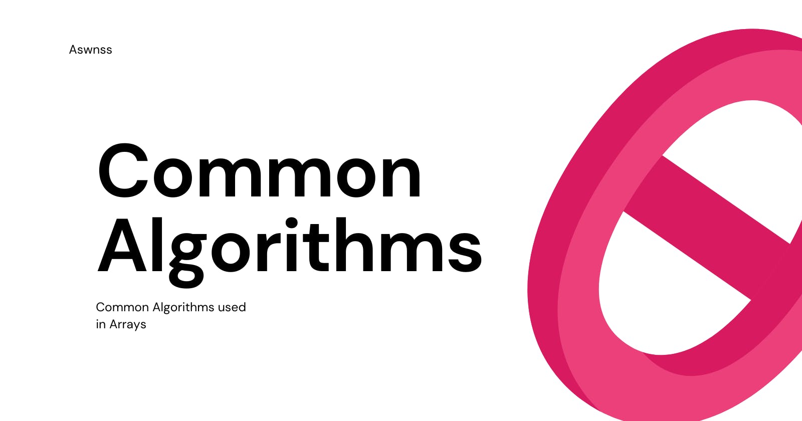 Blog: Common Array Algorithms