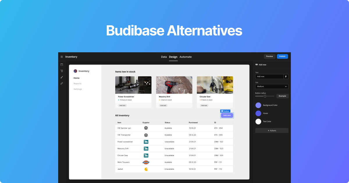 Exploring Top Budibase Alternatives: A Comprehensive Comparison