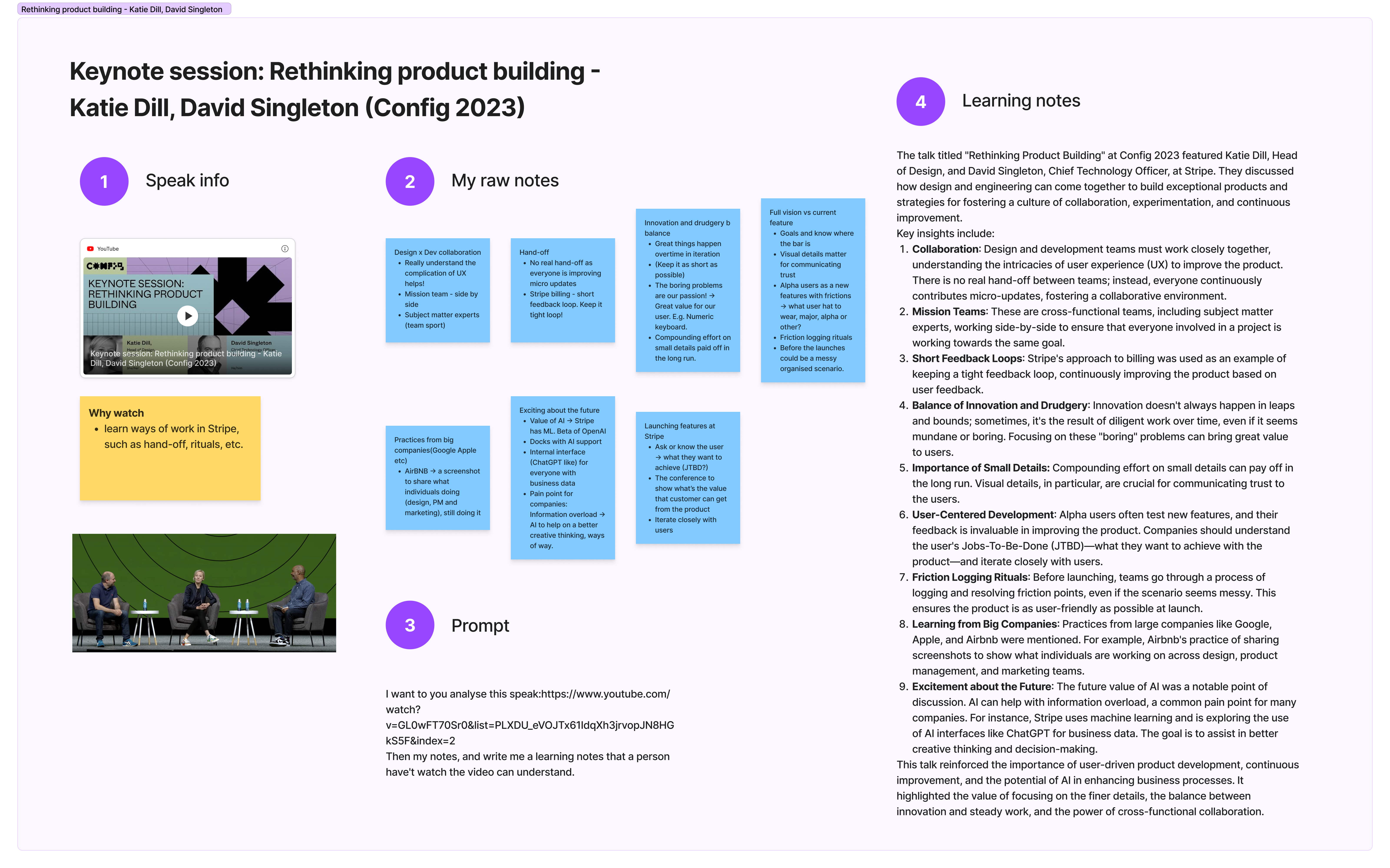 Keynote session with Stripe - Bear's Config2023 learning notes