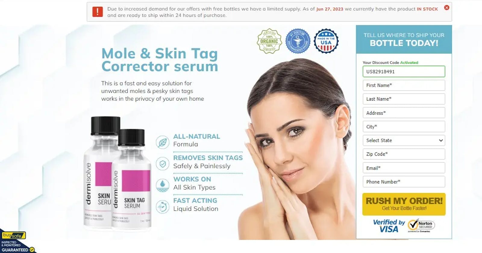 Dermisolve Skin Tag Remover gel Reviews (Legit Or Scam) is it trusted or Fake?