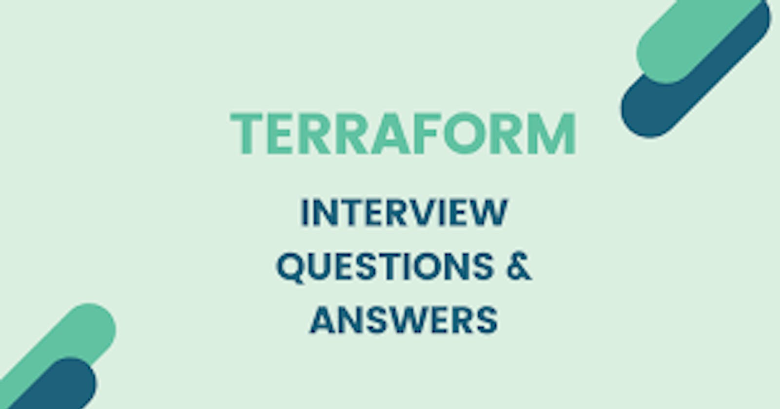 Terraform interview Questions/Answers