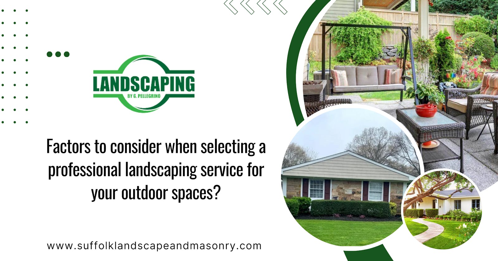 Factors to consider when selecting a professional landscaping service for your outdoor spaces?
