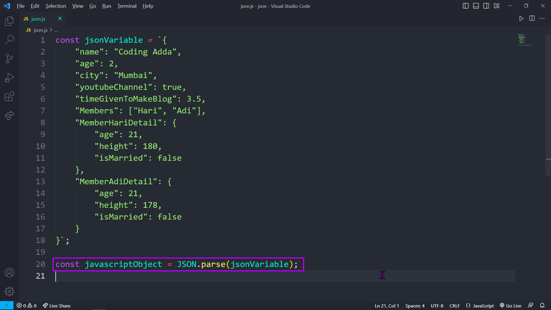 understanding json in javascript | pdf | json | java... EveryThing About JSON!!