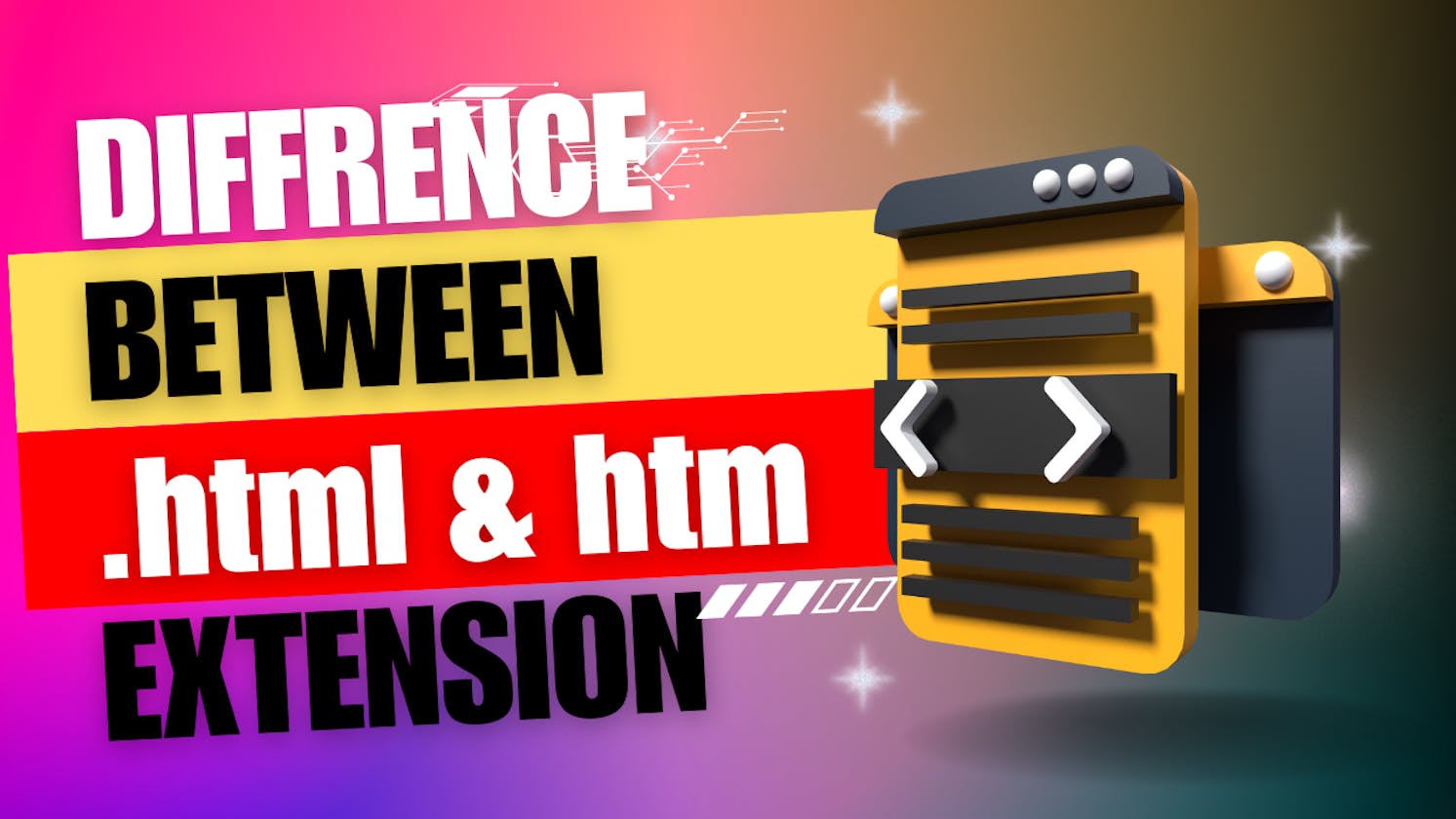 What is Difference Between .html & .htm ?