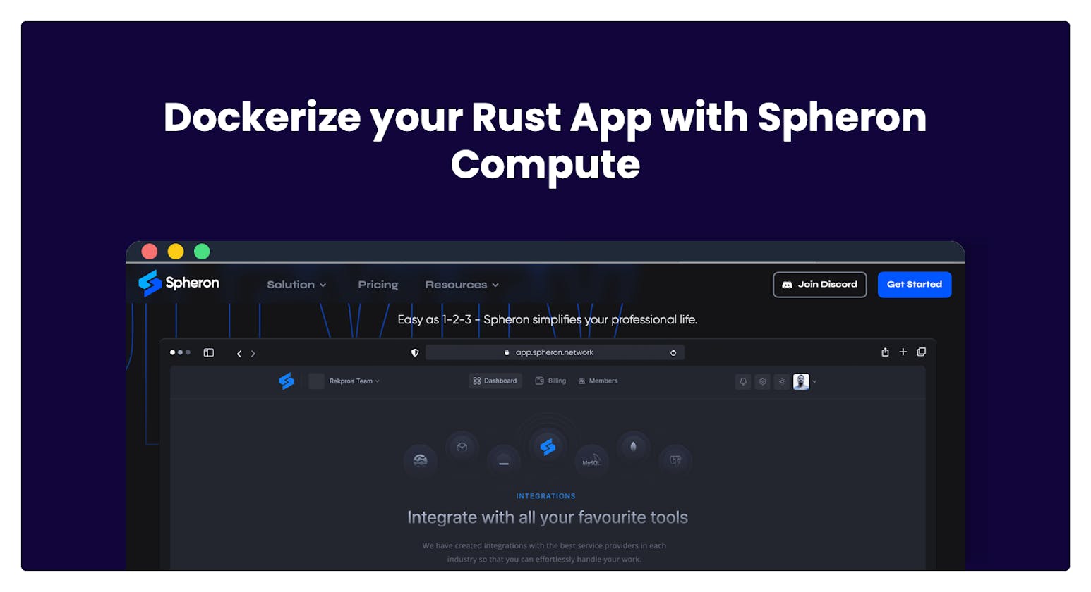 Dockerize your Rust App with Spheron Compute