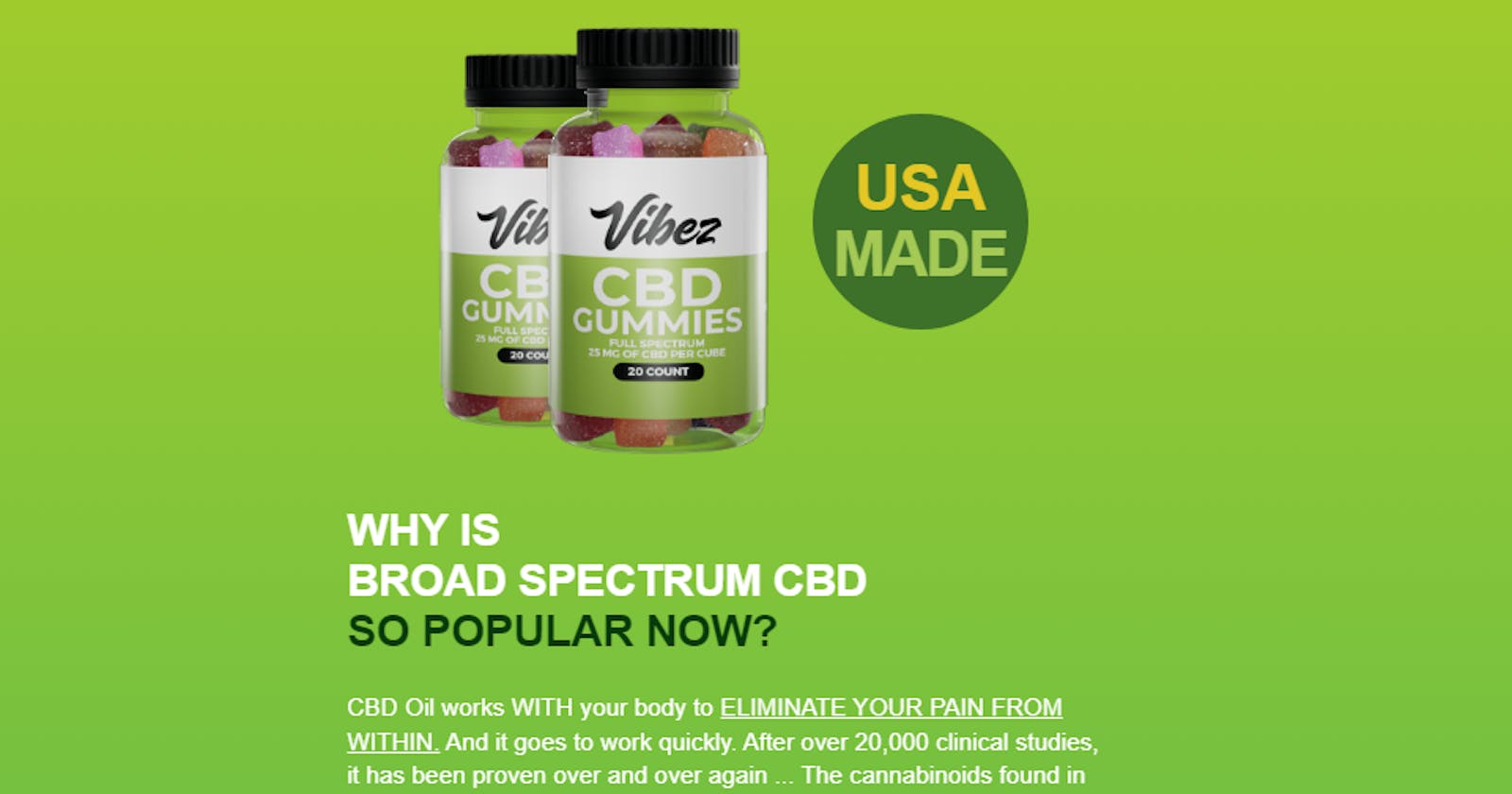 Vibez CBD Gummies THE MOST POPULAR CBD GUMMY BEARS IN UNITED STATES
 READ HERE REVIEWS, BENEFITS, SIDE EFFECT, INGREDIENTS, DOES IT REALLY WORK?