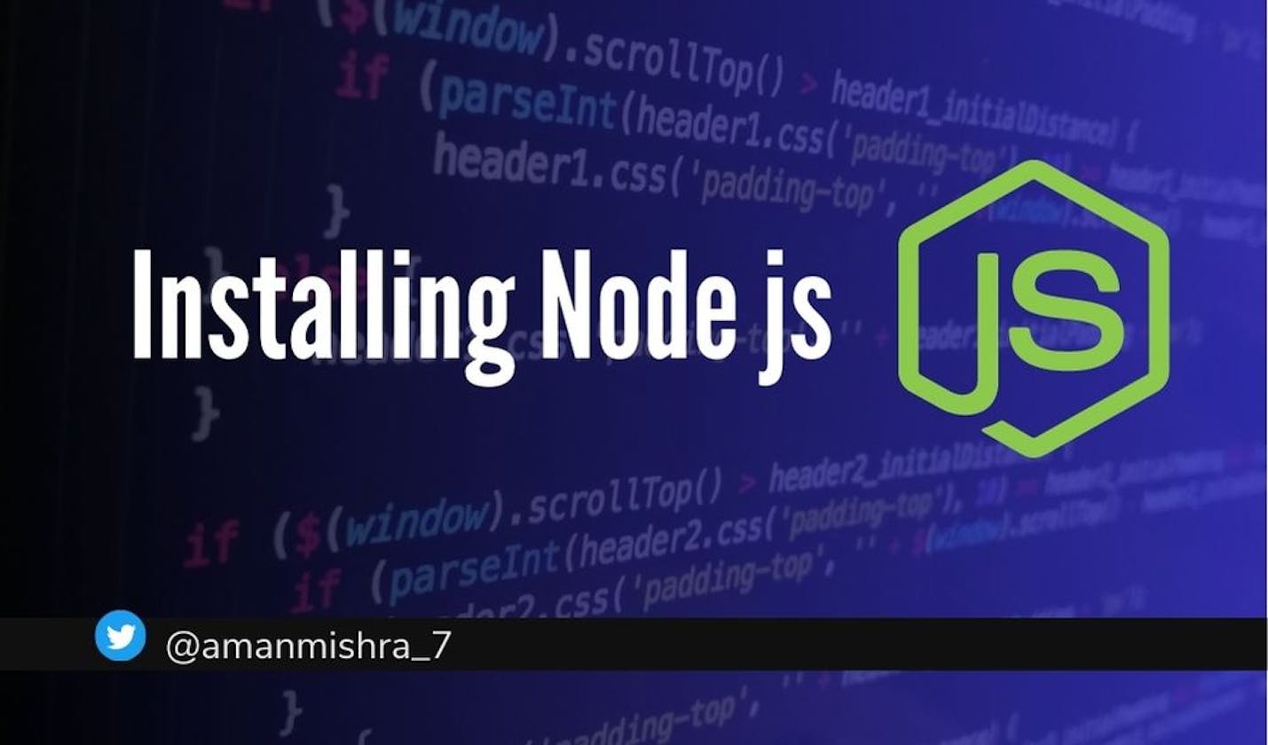 Install NodeJs on your PC