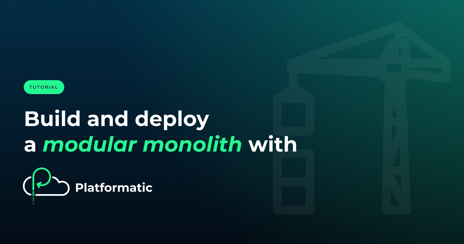 Build and deploy a modular monolith with Platformatic