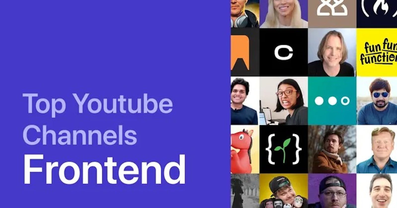 Top 5 YouTube Channels for Front-end Devs!!!