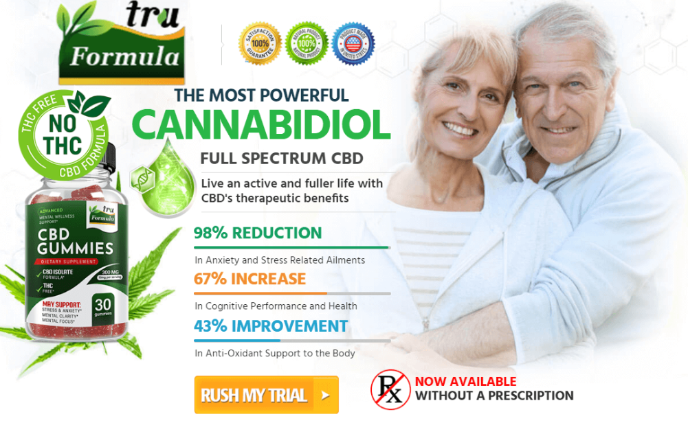 Tru Formula CBD Gummies : Reviews 2023″ Side Effects, Best Results, Works & Buy!