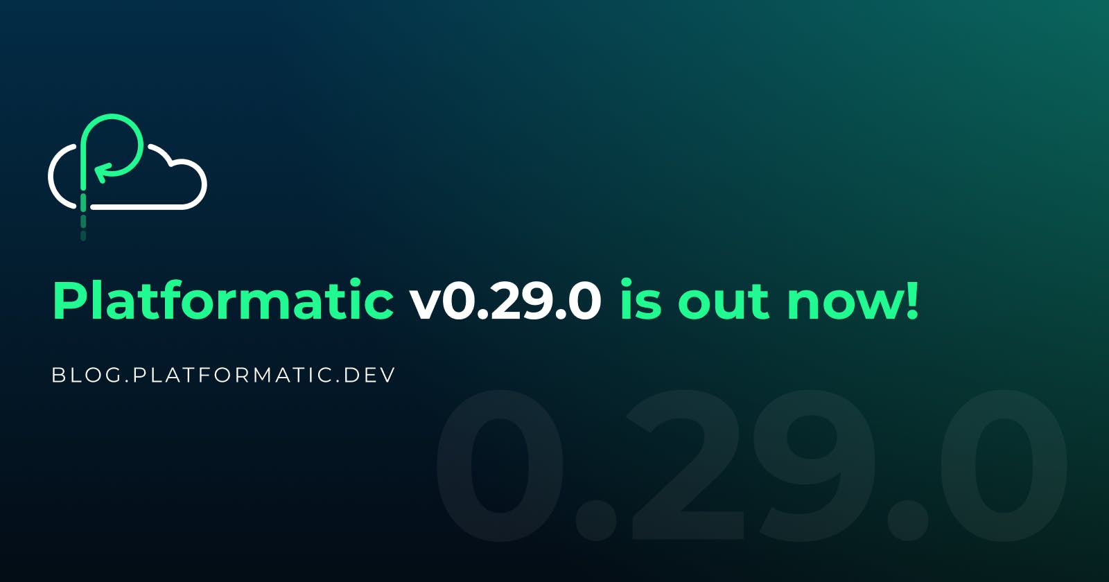 Platformatic v0.29.0 is out now!