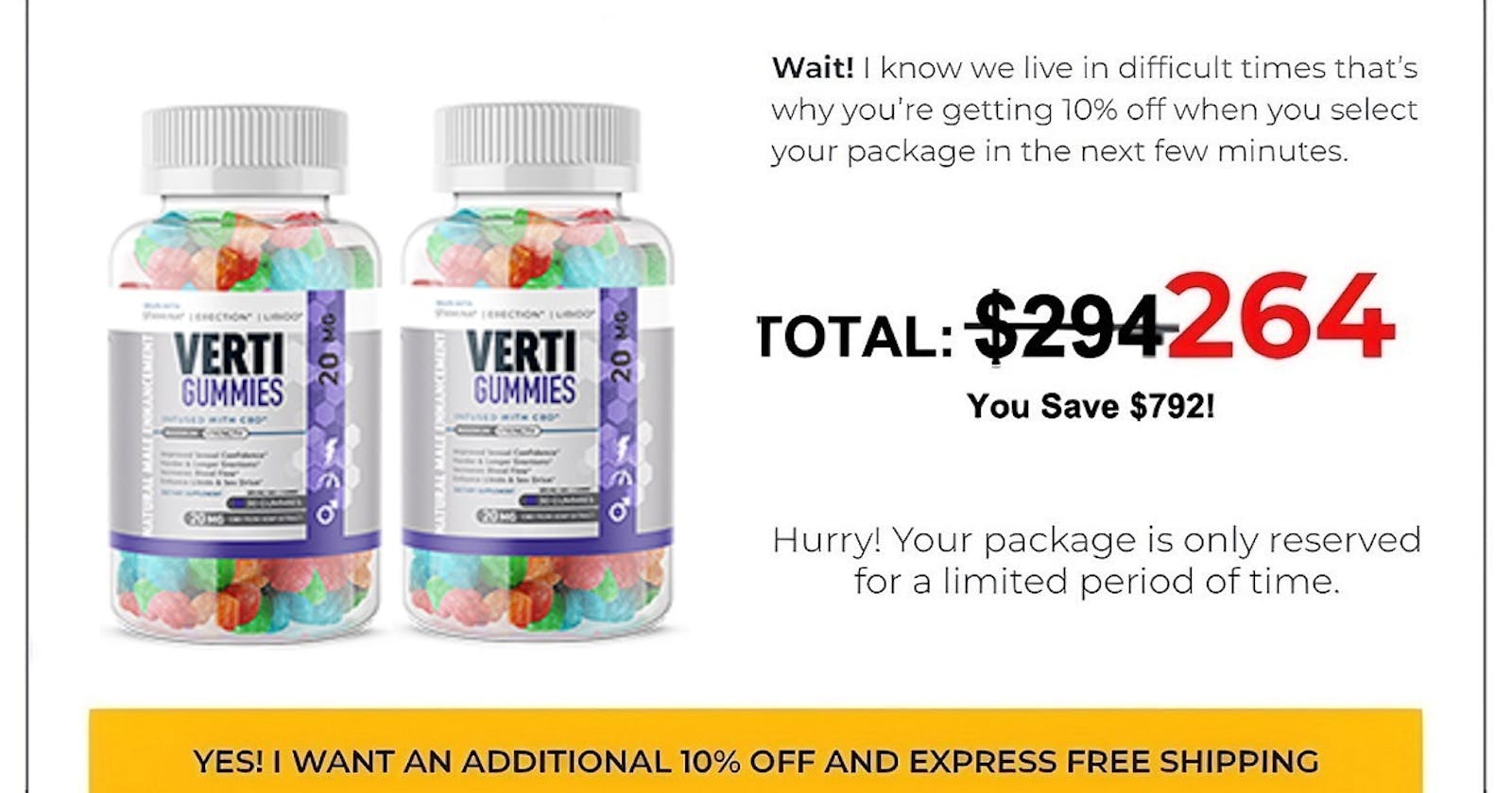 Verti Male Enhancement Gummies (Review) Enhanced Libido & Boost your Confidence!