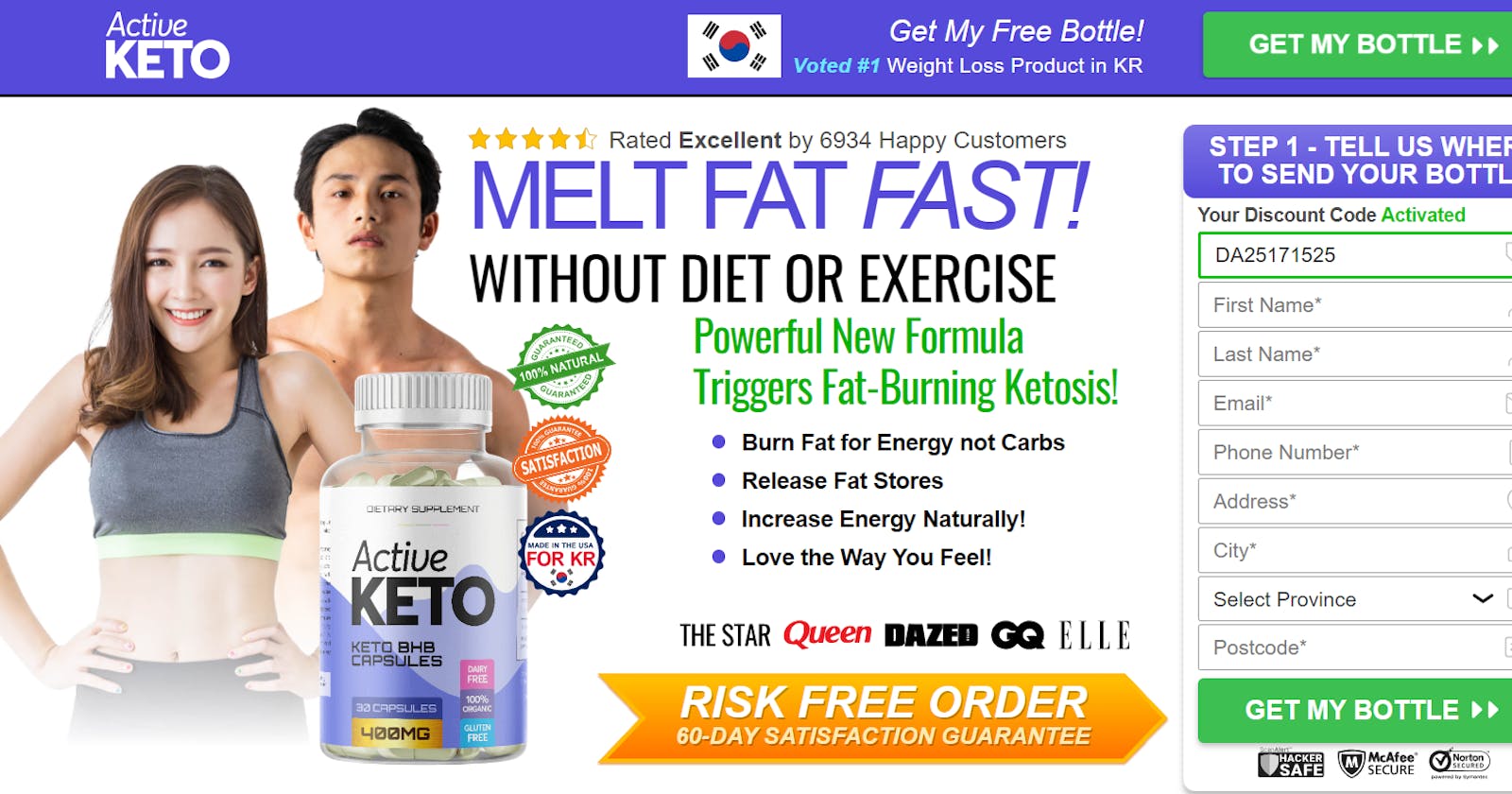 Boost Your Energy and Shed Pounds with Active Keto Capsules KR!