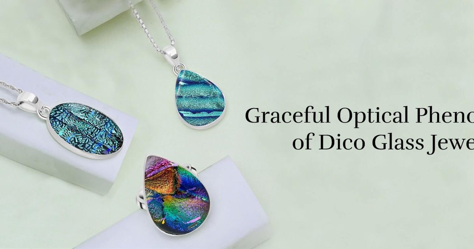 Iridescent Illusions: Dico Glass Jewelry for Captivating Elegance