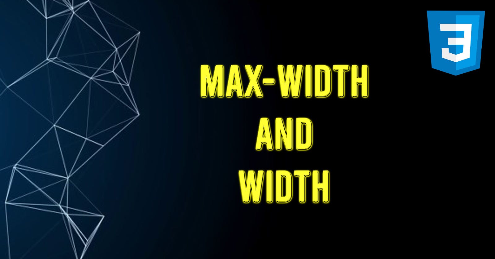 max-width and width in CSS