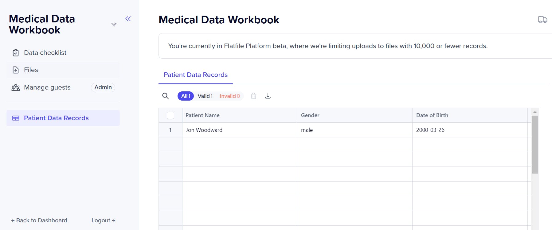 Flatfile platform CSV data import