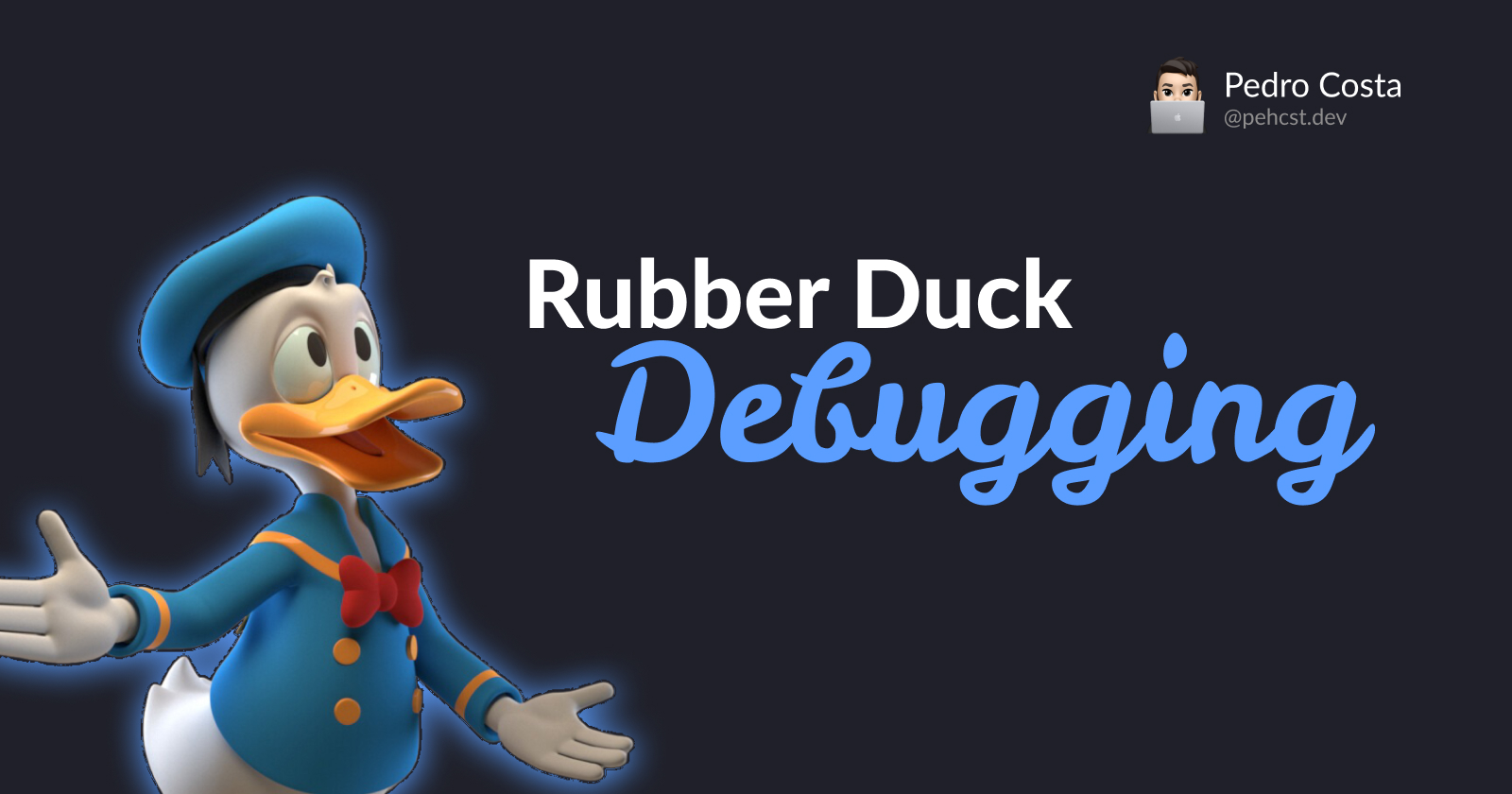 Rubber duck debugging? what?