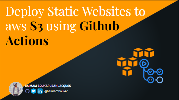 Deploy static websites to AWS S3 via CI/CD with GitHub Actions