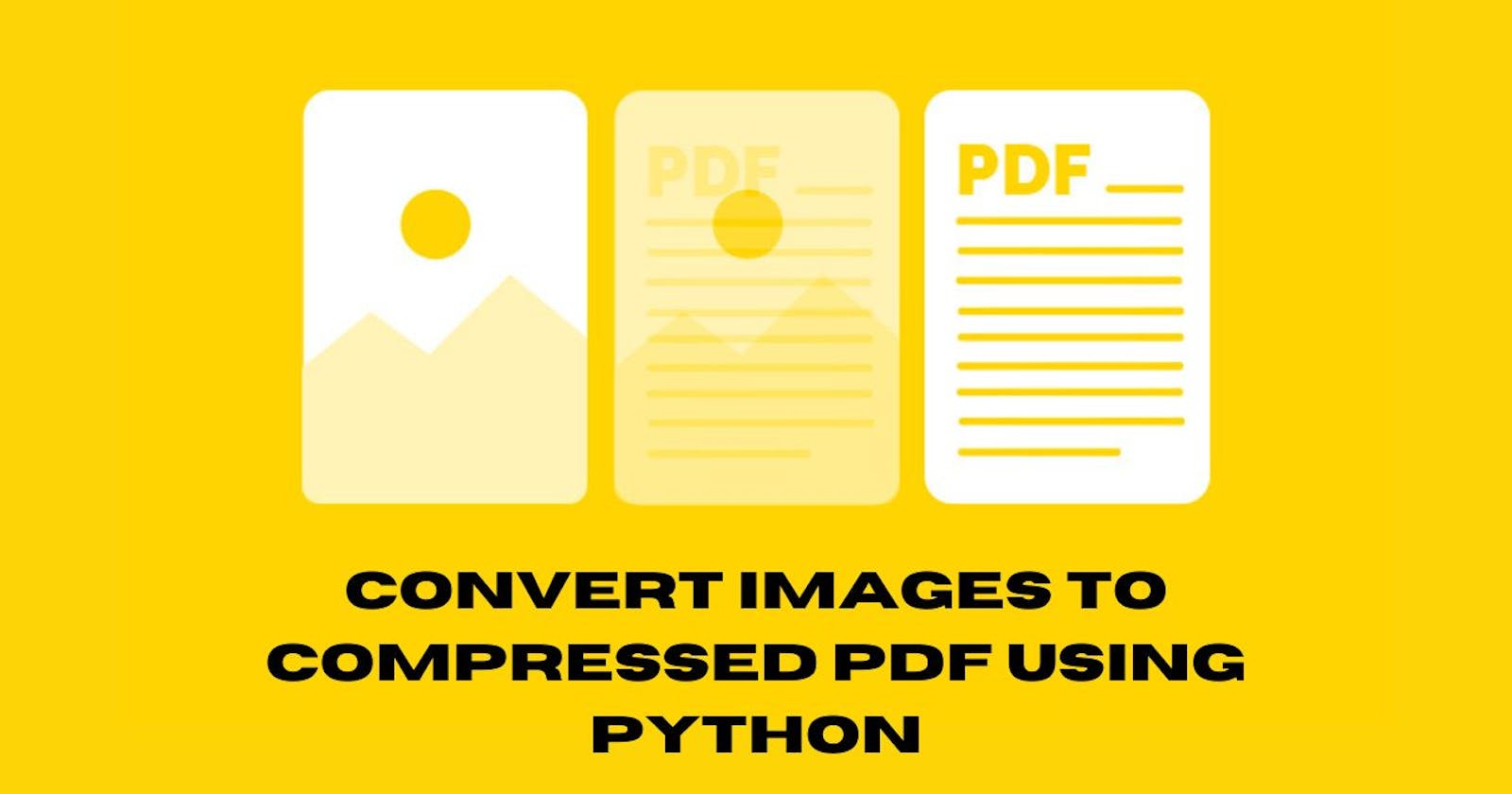 How to make a Python script to convert images to PDF
