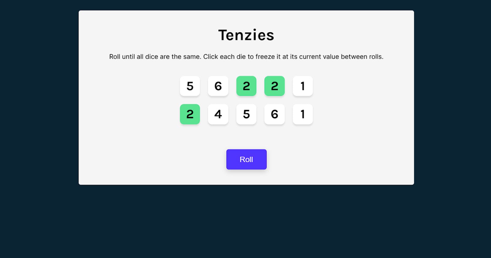 Build a Tenzies Game in React from SCRATCH!