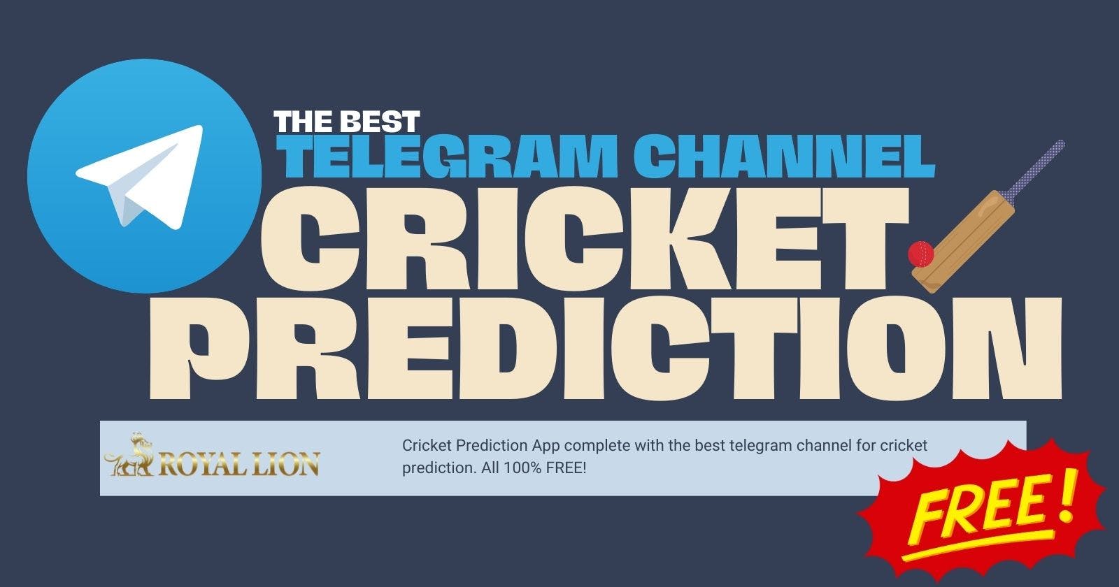 Cricket Prediction App with Telegram Channel