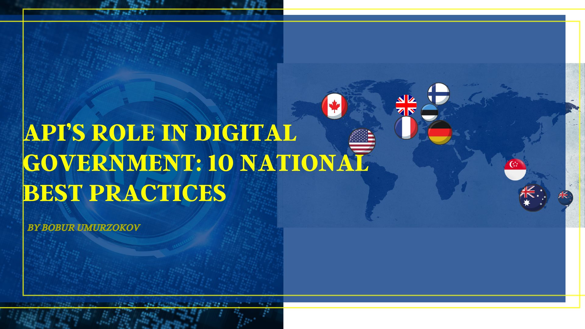 API’s role in digital government: 10 national best practices