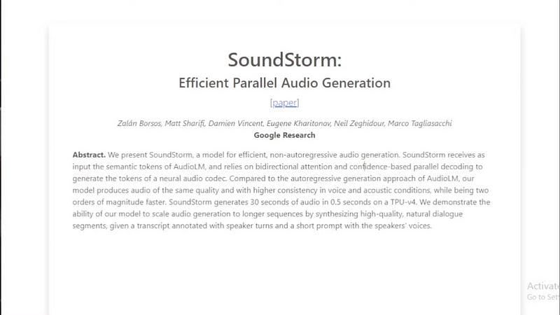 Google’s INSANE New AI SoundStorm