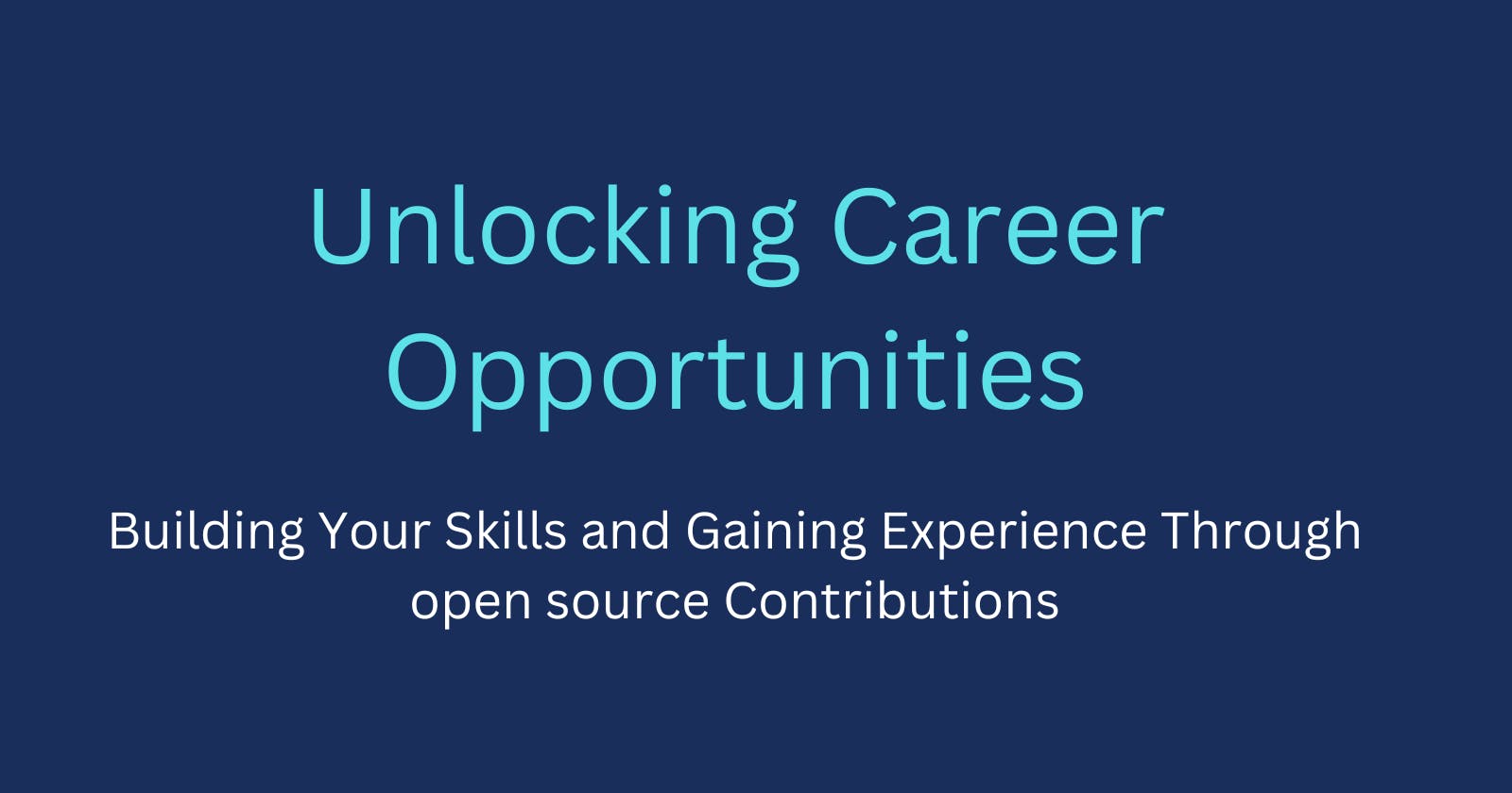 Unlocking Career Opportunities