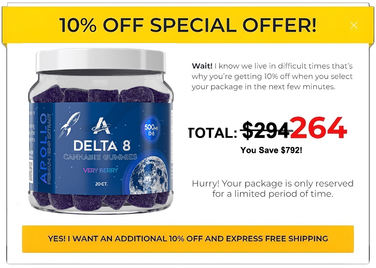 Apollo CBD Gummies (Review) Pills 100% Natural And Safe, Read Benefits and Recommended!