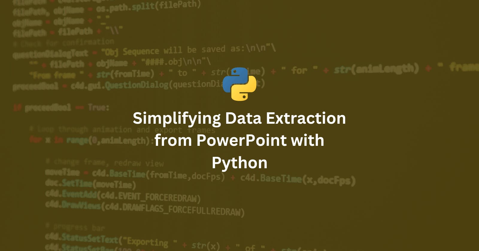 Simplifying Data Extraction from PowerPoint Presentations with Python