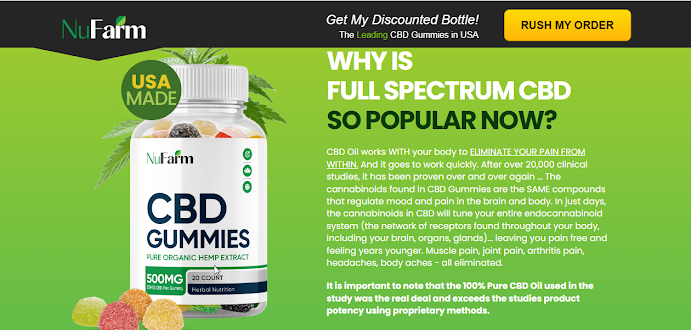 Nufarm CBD Gummies : Reviews (Cost 2023) IS Ingredients Scam ...