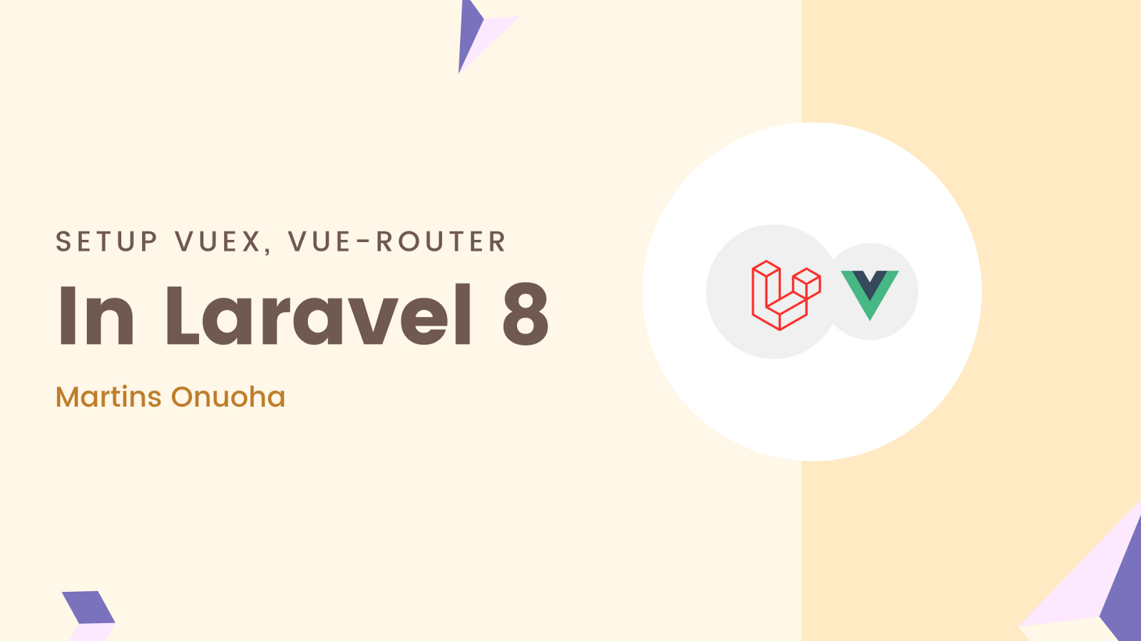 Set up Vue, Vuex, Vue-Router & Sass in Laravel 8