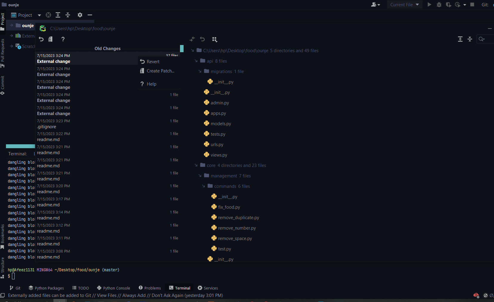 A Tale of Git Mishap: How PyCharm Came to the Rescue